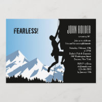 Invitation alpine de grimpeur