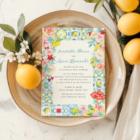 Amalfi Coast Bleu tuiles Mariage italien