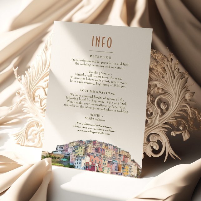 Invitation Amalfi Coast Italie Destination Insérer INFO Détai (Créateur téléchargé)