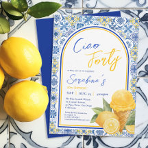 Amalfi Tiles Italien 40e anniversaire fête