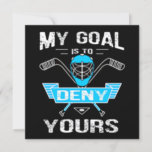 Invitation Amateur de hockey   Mon but est de nier le vôtre