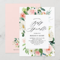 Ambiance romantique Aquarelle Pêche Florales Bébé 