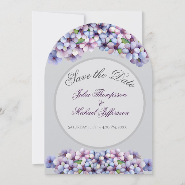 Invitation Ambiance romantique et poétique Pastel Lilac (Devant)