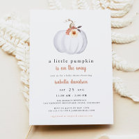 Ambre - Une petite citrouille Baby Shower rustique