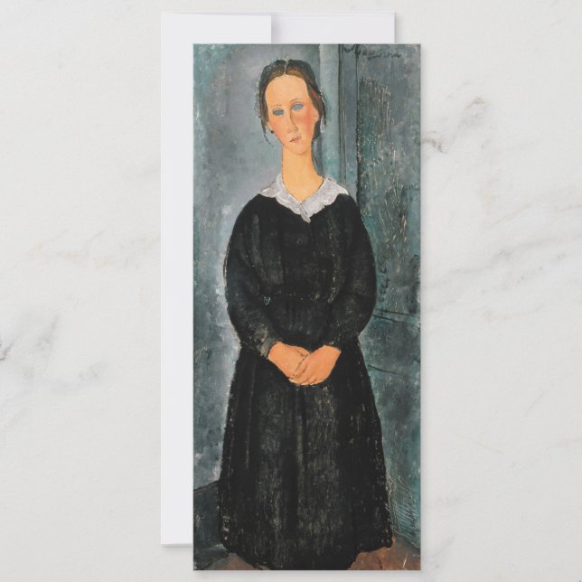 Invitation Amedeo Modigliani - Serveuse (Devant)