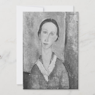 Invitation Amedeo Modigliani - Une fille dans la blouse d'un 