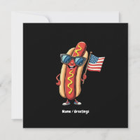 American Flag Drôle Funny Hotdog Lunettes de solei