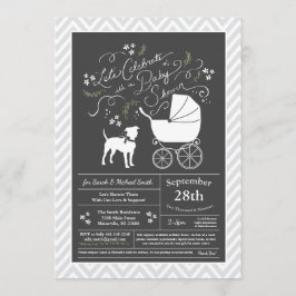 Invitation American Staffordshire Terrier Baby shower Amstaff