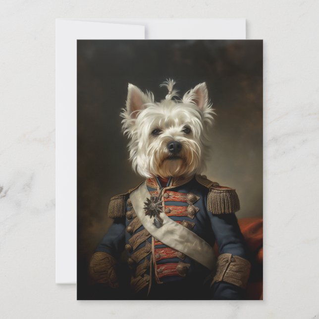 Invitation Amiral West Highland Terrier (Devant)