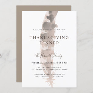Invitation Amis d'une plume  Thanksgiving Potluck