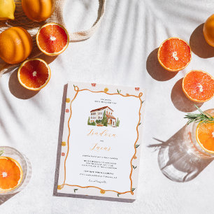 Invitation Amore & Aranci Mariage Citron Fantaisiste