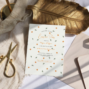 Invitation Amore & Aranci   Une fête de fiançailles au parfum