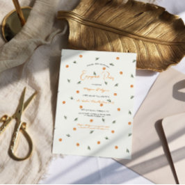 Invitation Amore & Aranci | Une partie d'engagement pour les 