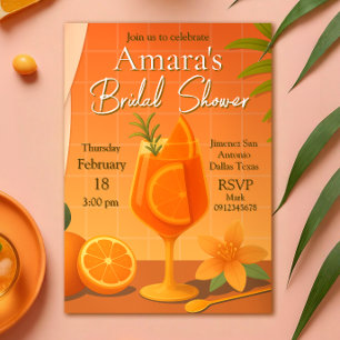 Invitation Amour à la première Fête des mariées Spritz