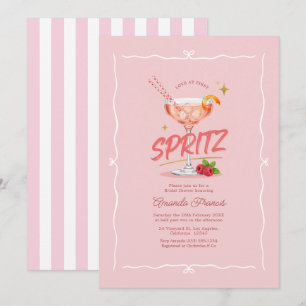 Invitation Amour au premier Spritz Rose Fête de Mariage Prépa