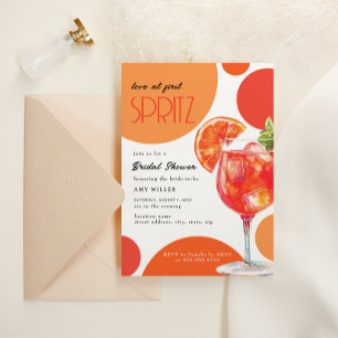 Invitation Amour de douche de mariée dès la première gorgée 