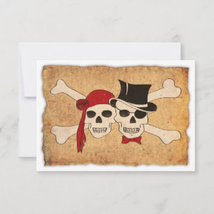 Invitation amour de pirate