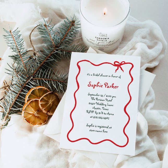 Invitation Amour de vacances | Fête des mariées à cou illustr (Créateur téléchargé)