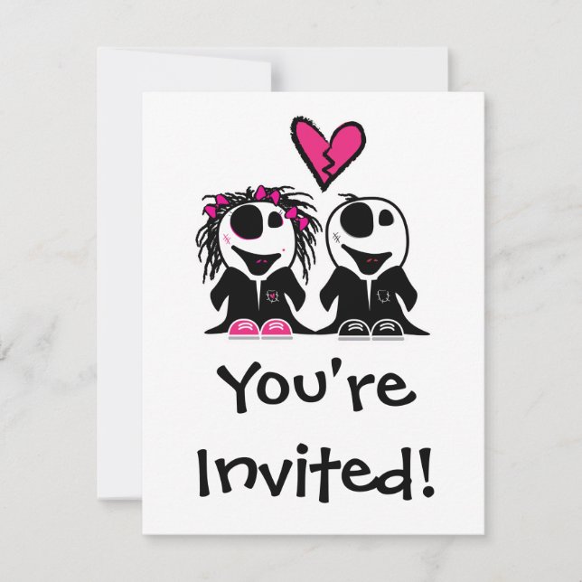 INVITATION AMOUR DE ZOMBIE (Devant)