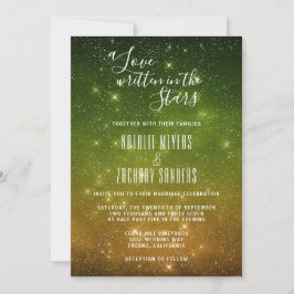 Invitation Amour écrit dans les étoiles Galaxy Mariage