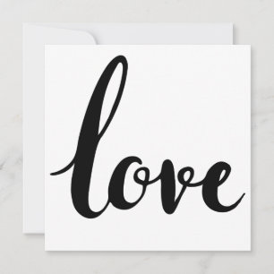 Invitation amour écriture cursive