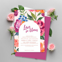 Amour en fleur Gras floral Colorful nuptiale douch