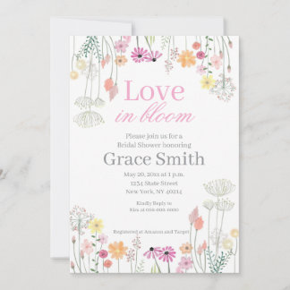 Invitation Amour en Fleur | Semaine de Mariage Champêtre Roma