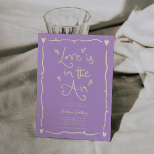 Invitation Amour Fantaisiste Dans Les Airs Enterrement de Vie