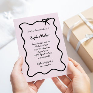 Invitation Amour   Illustration Fête des mariées française Bo