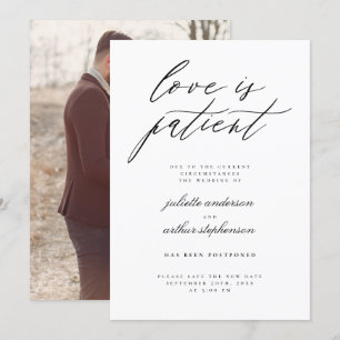 Invitation Amour Minimaliste Est Patient Report De Mariage