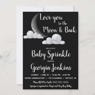Invitation Amour pour toi jusqu'à la Lune et Retour Baby Show