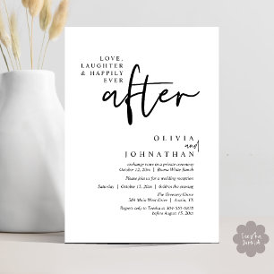 Invitation Amour, Rire Et Heureux Jamais Après La Réception