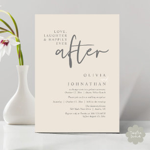 Invitation Amour, Rire Et Heureux Jamais Après La Réception