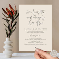 Amour, Rires, Noir, Mariage Elopement Party