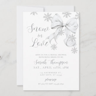Invitation Amour sous la neige