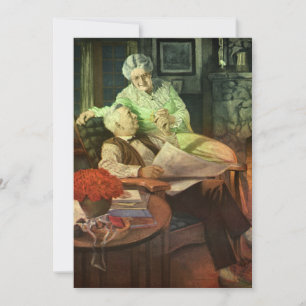 Invitation Amour vintage et romance, fête du 50e anniversaire