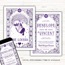 Invitation Amoureux cosmiques | Mariage Tarot
