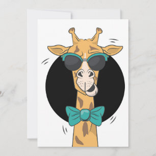 Invitation Amoureux de girafe Girafe dans mon cœur