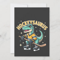 Amoureux de Hockeysaurus Hockey sur Glace Dinosaur