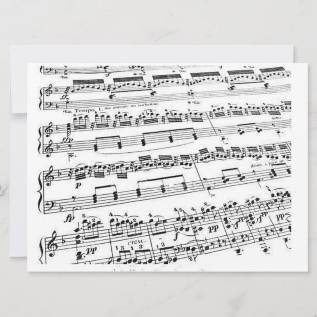 Invitation Amoureux de la musique (Devant)