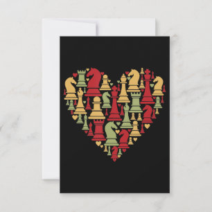 Invitation Amoureux des échecs J'Aime Vraiment Jouer Aux Éc