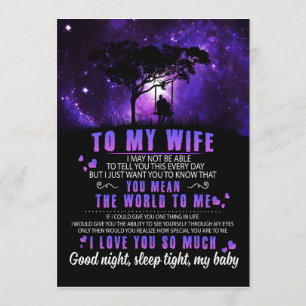 Invitation Amoureux des femmes  À Ma Femme, Je T'Aime Tant