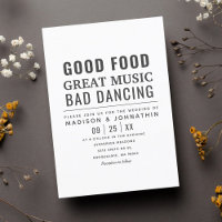 Amoureux Humour moderne noir & blanc Mariage