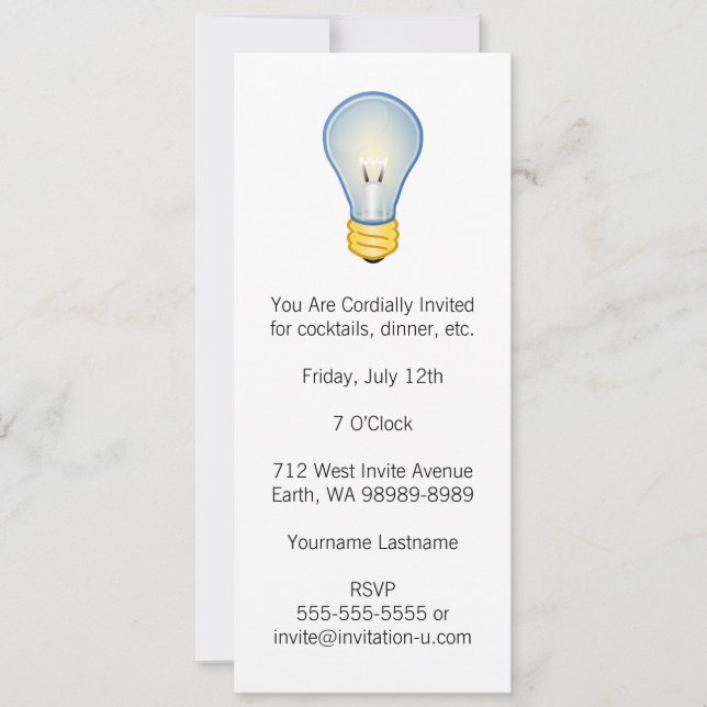 Invitation Ampoule (Devant)
