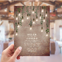 Ampoules vintages Mariage botanique en brique rust