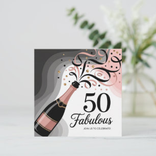 Invitation Amusant 50e anniversaire Voeux pour frères et soeu