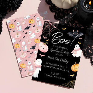 Invitation Amusant Boo ! Fête d'anniversaire Halloween effray