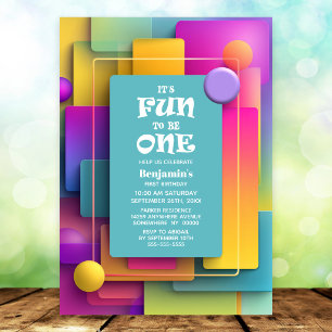 Invitation Amusant d'être une fête d'anniversaire pastel colo