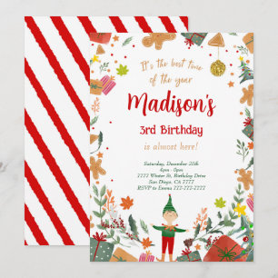 Invitation Amusant Elf fête d'anniversaire