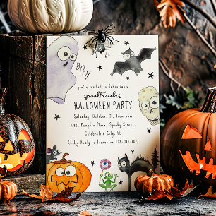 Invitation Amusant Halloween pour les enfants mignons